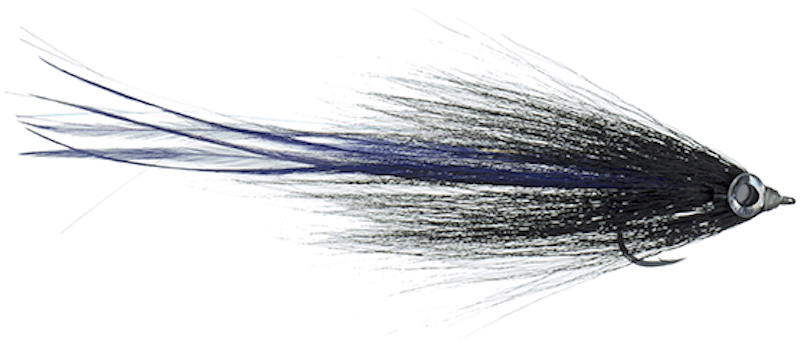 MFC Stryker's Hollow Bunker Black & Purple Predator Streamer #4/0 MFC Stryker's Hollow Bunker Black & Purple Predator Streamer #4/0