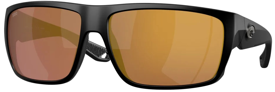 Costa Polarized Glasses Fly Line Matte Black (Gold Mirror 580G)