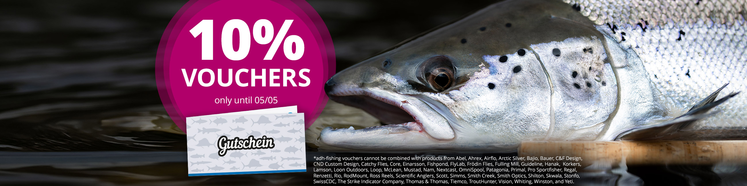 10% off Vouchers until 5/5