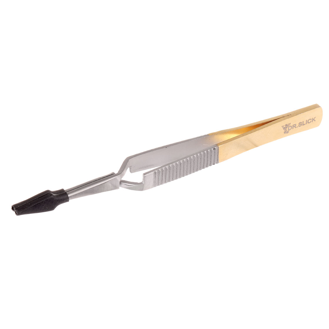 Dr. Slick Self Closing Bead Tweezers gold satin