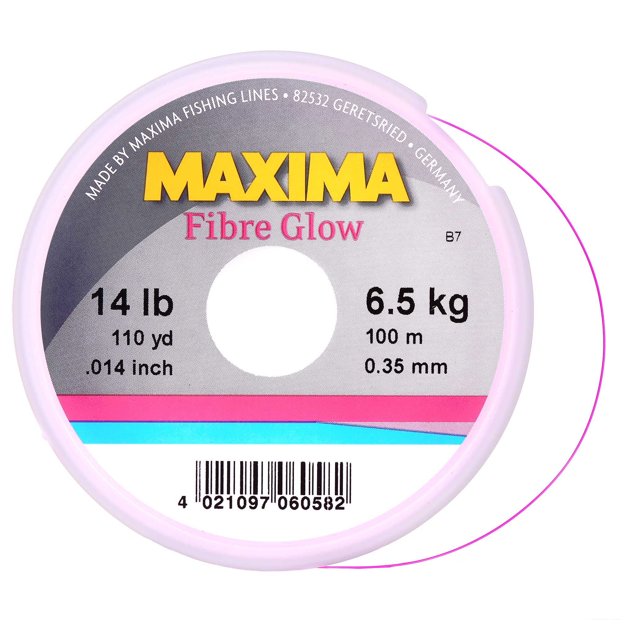 Maxima Fibre Glow Mono Euro Nymph Indicator Line100m spool