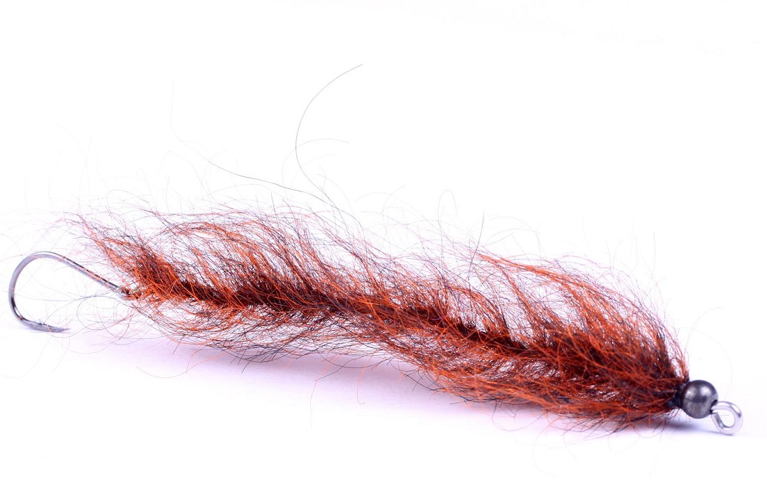Guideline Sea Trout Fly - Borstemark hot orange/black