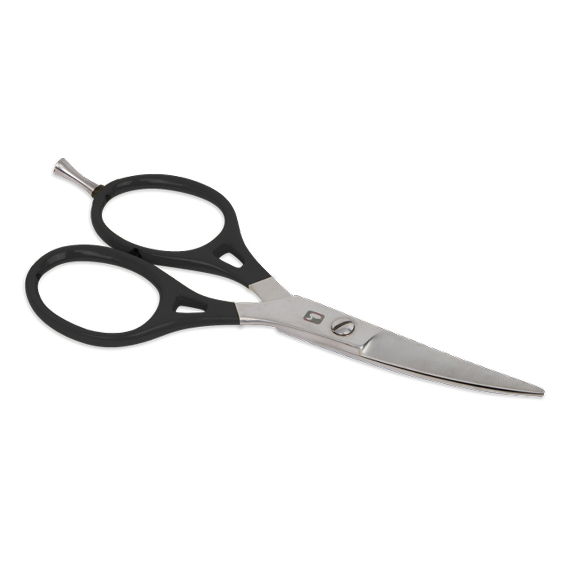 P-23256_Loon_Ergo_Prime_Curved_Shears_with_Precision_Peg_Schere_black Loon Ergo Prime Curved Shears with Precision Peg black