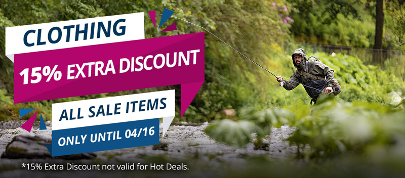 15% Extra off Clothing until 04/16