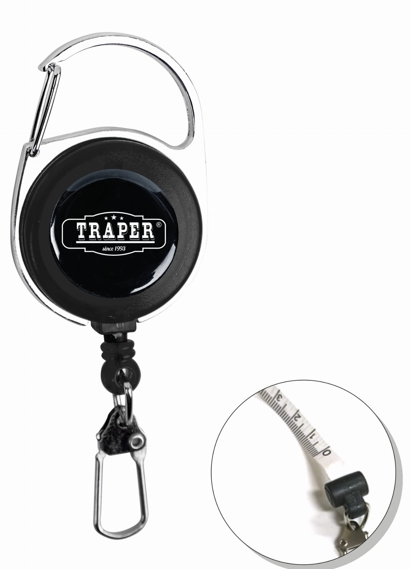 Traper Zinger pull-out roller with measuring tape 100 cm