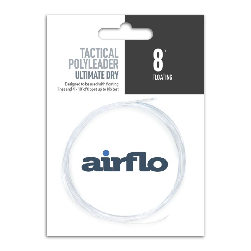 Airflo Tactical Polyleader - Ultimate Dryfly 8' Grey Floating