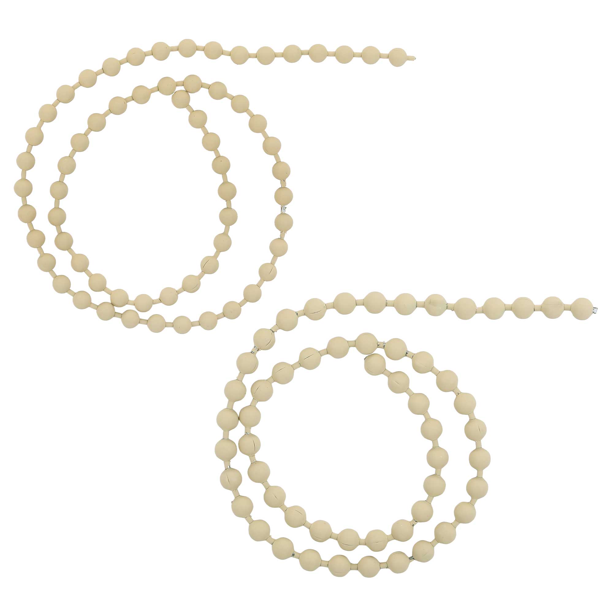 Hareline Bead Chain Chicone's Stealth Chain Ball Chain Eyes Pale Tan