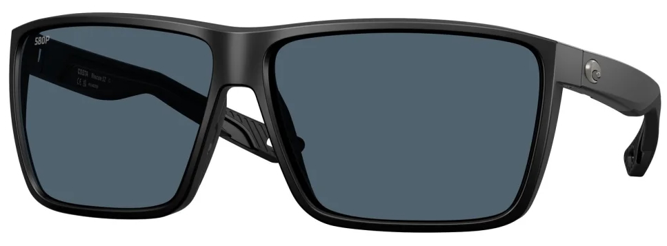 Costa Polarized Glasses Rincon II Matte Black (Gray 580P)