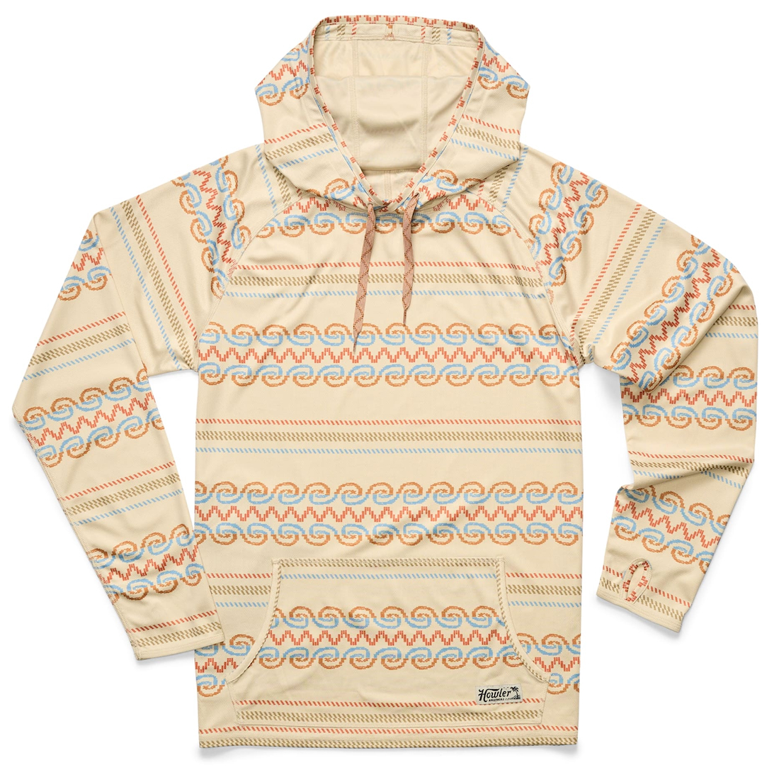 Howler Brothers Loggerhead Sunshade Hoodie - Zicatela Off White Howler Brothers Loggerhead Sunshade Hoodie - Zicatela Off White
