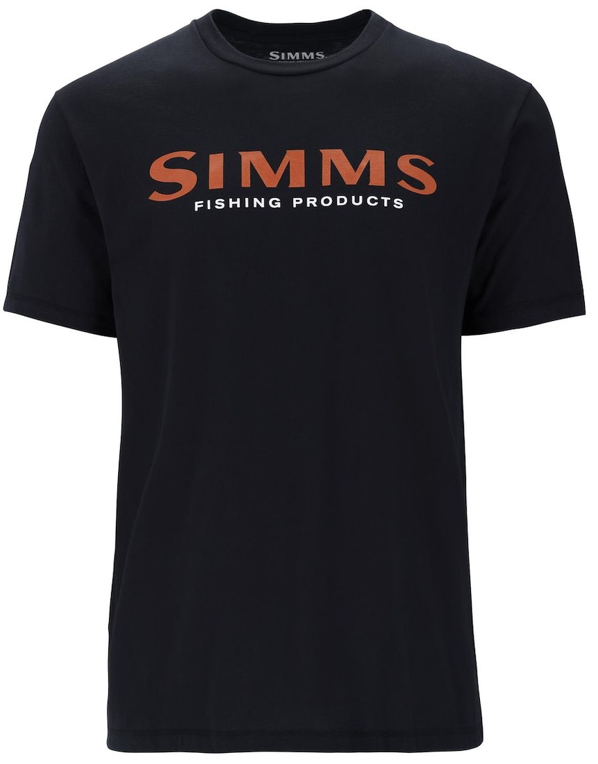 P-28405_Simms_logo_T-Shirt_Jet_Black_ Simms Logo T-Shirt Jet Black