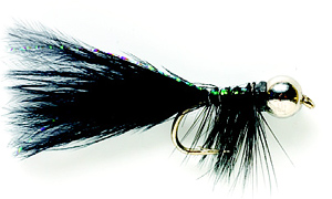 Fulling Mill Streamer JW Nymph black