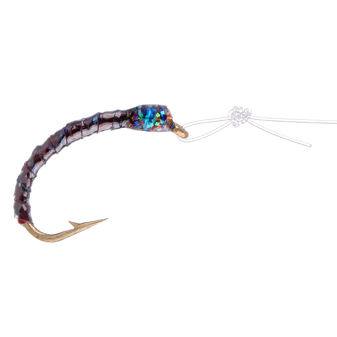 Coregone 5-hook leader chiro dk. red nymph set