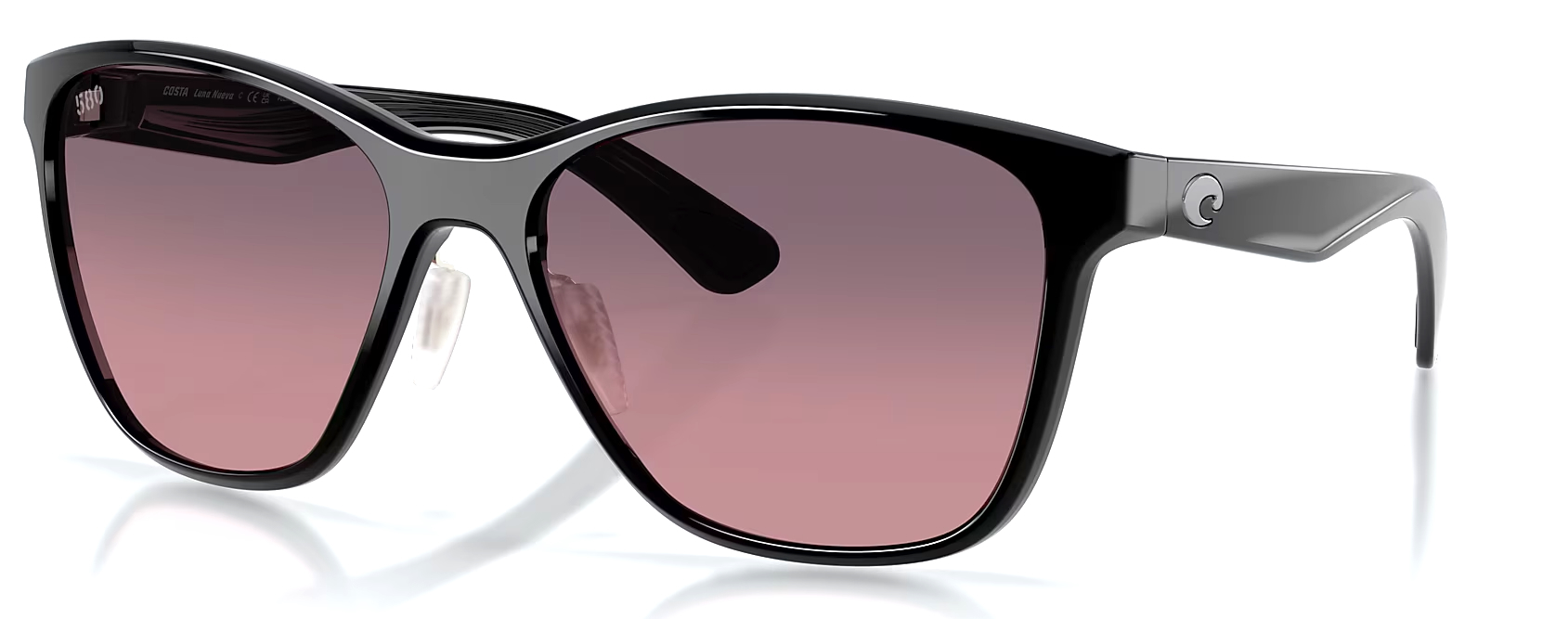 Costa Womens polarised glasses Lune Nueva Black Rose 580G