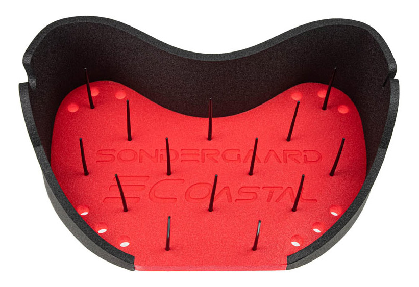 Sondergaard Coastal Stripping Basket black & red