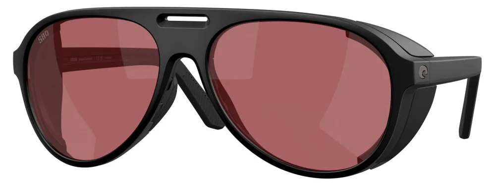 Costa Polarized Glasses Grand Catalina Matte Black (Rose 580G)