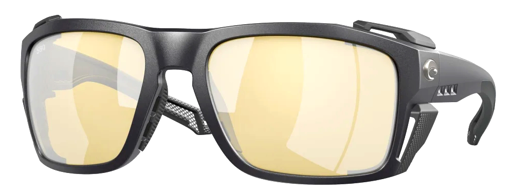 Costa Polarized Glasses King Tide 8 #L Black (Sunrise Silver Mirror 580G)