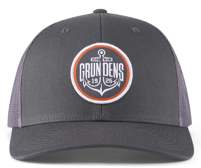 Grundéns Logo Anchor Trucker Cap Kappe charcoal