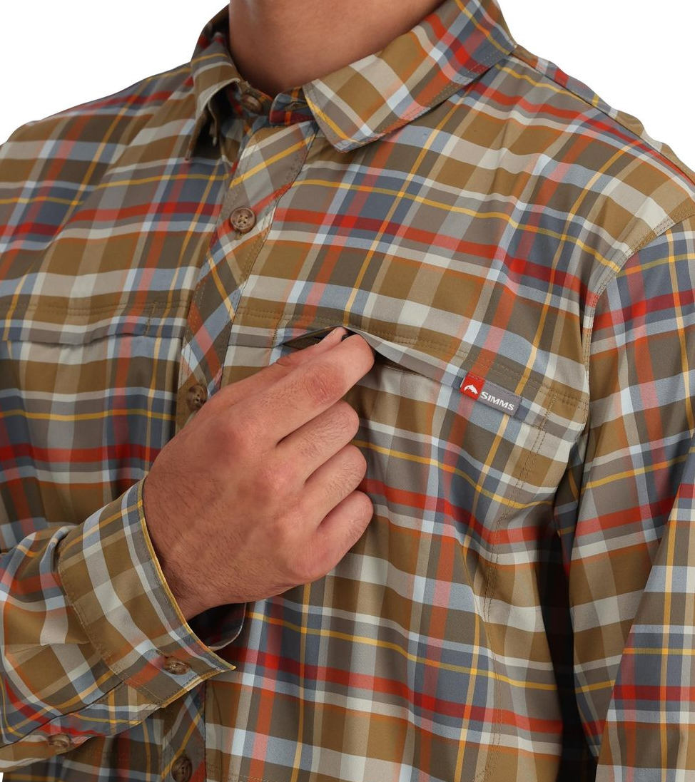 P-25519_Simms_Bugstopper_Shirt_Plaid_Chestnut_Multi_Plaid_5 Example Chestnut Multi Plaid