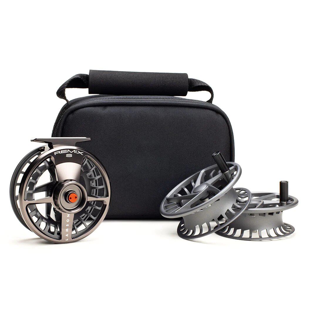 Lamson_Remix_S_Series_Set_smoke_1 Lamson Remix S Fly Reel Kit smoke