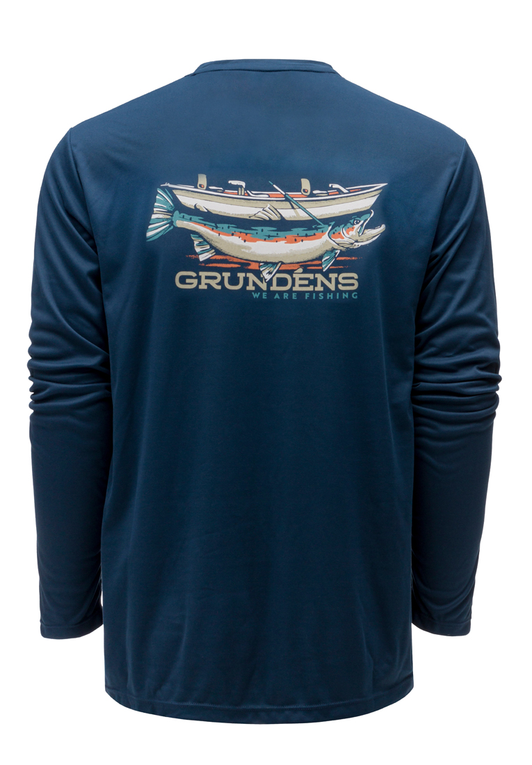 P-27613_LS_Tech_Tee_UPF_50-_Sonnenschutz_Shirt_Drift_Boat_Blue_Abyss_2 Grundéns Drift Boat LS Tech Tee UPF 50+ Sun Protection Shirt blue abyss