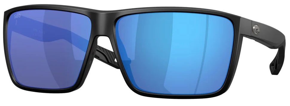 Costa Polarized Glasses Rincon II Matte Black (Blue Mirror 580G)