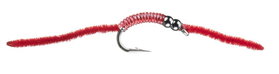 P-27051_MFC_Jakes_Double_Bead_Rib_Worm_Red_ MFC Jake's Double Bead Rib Worm Red Barbless #10