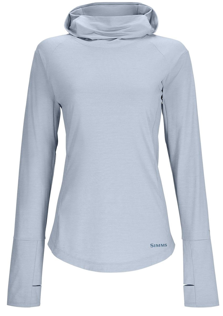 Simms W's Solarflex Cooling Hoody Lomgsleeve steel blue