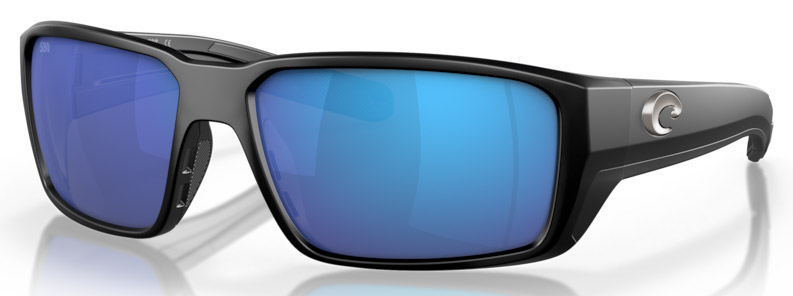 Costa_Fantail_Pro_Matte_Black_Blue_Mirror_1 Costa Polarized Glasses Fantail Pro - Matte Black (Blue Mirror 580G)