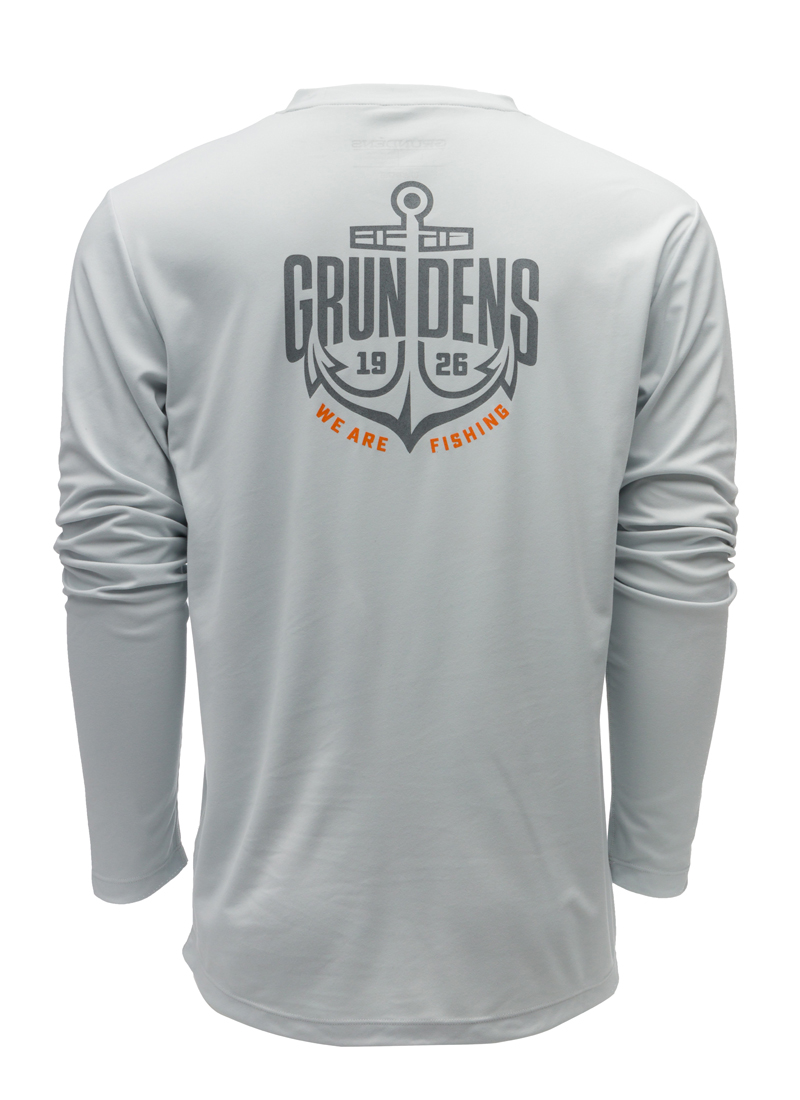 P-27619_LS_Tech_Tee_UPF_50-_Sonnenschutz_Shirt_Logo_Anchor_Grey_Mist_2 Grundéns Logo Anchor LS Tech Tee UPF 50+ Sun Protection Shirt grey mist
