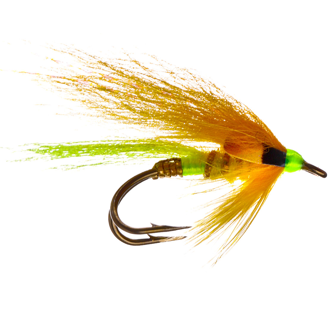 Superflies Salmon Fly - Dirty Banana Bronze Double
