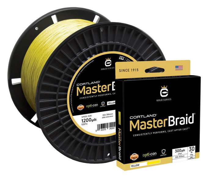 Cortland Master Braid 150 YDS yellow