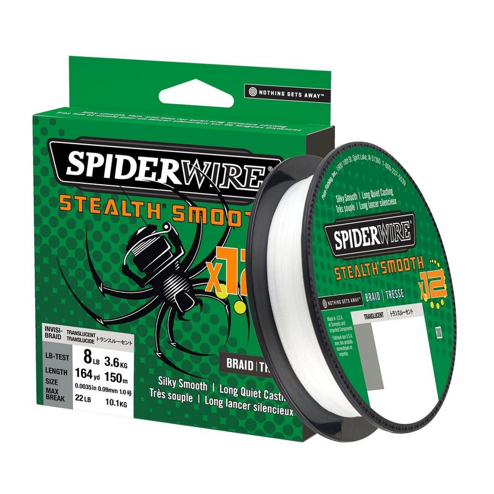 P-20884_SpiderWire_Stealth_Smooth12_150m_translucent_ SpiderWire Stealth Smooth12 150 m translucent - 12 strands braided line