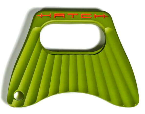 Hatch Fish Tail Bottle Opener Keychain green