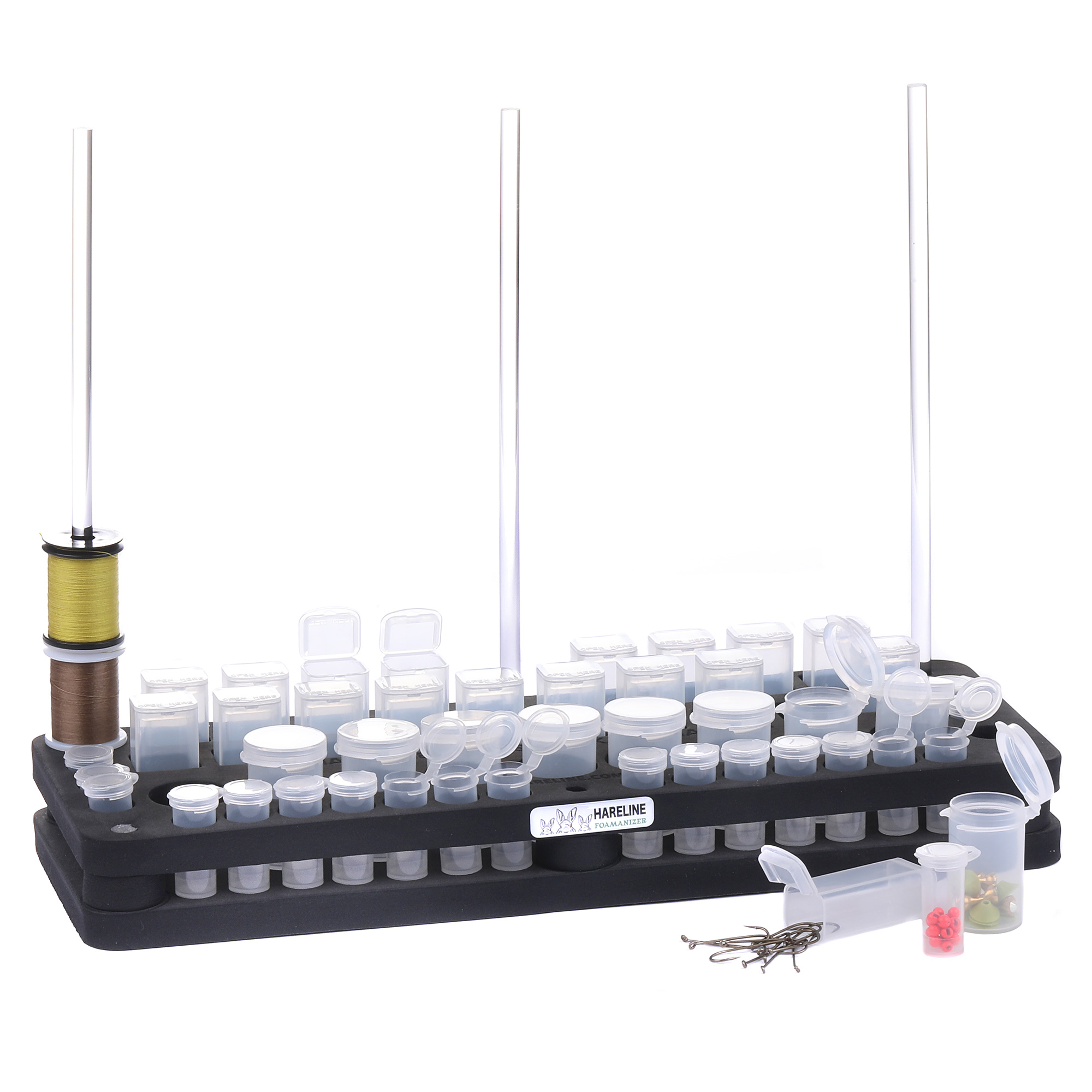 Hareline Bead / Hook Storage Foamaniser Module 12" - Storage station for the tying table