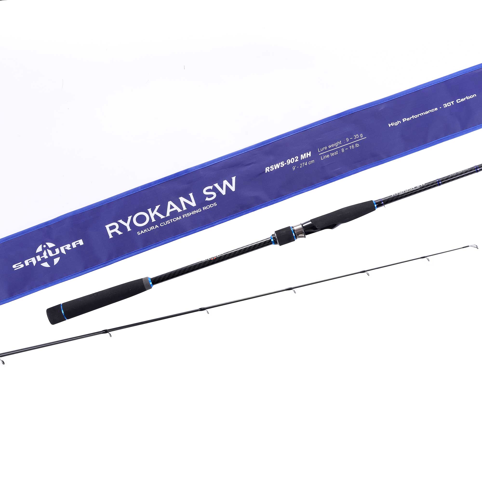 Sakura RYOKAN SW Spinning RSWS Seatrout & Seabass Spinning Rod with Fuji Components 2pc