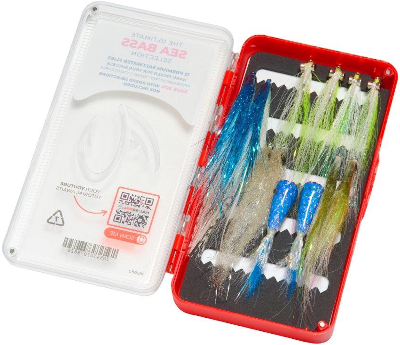 Fulling Mill Ultimate Sea Bass fly set with fly box
