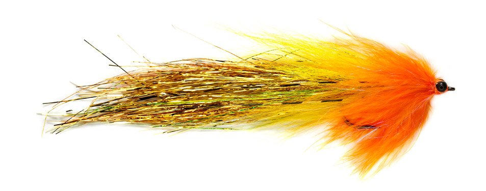 Fulling Mill Streamer - Whistler yellow & orange