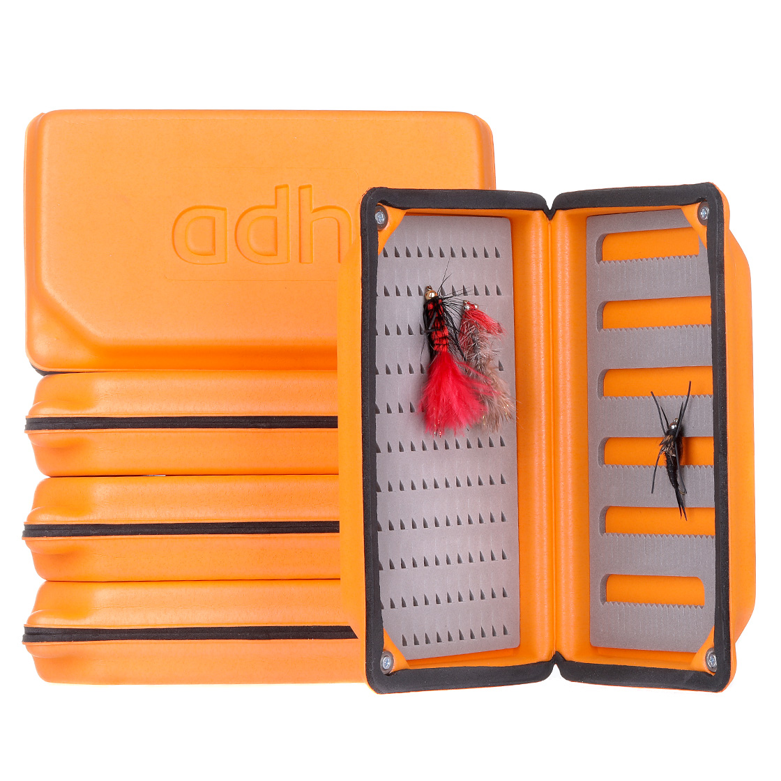 adh-fishing Foam Fly Box Fly Box Large Ultralight Rainproof orange