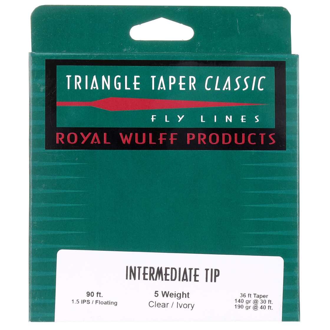 P-28434_Royal-Wulff-Triangle-Taper-Short-Floating-Intermediate-WF-Fliegenschnur-Ivory-Clear-Head Royal Wulff Triangle Taper Short Floating - Intermediate WF Fly Line Ivory & Clear Head