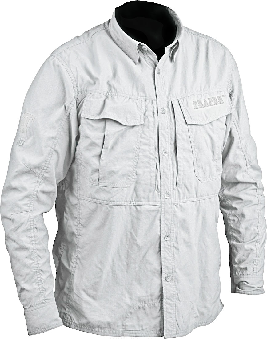 P-26475_Traper_Montana_Guide_Shirt_light_Grey_neu Traper Montana Guide Fishing Shirt light grey
