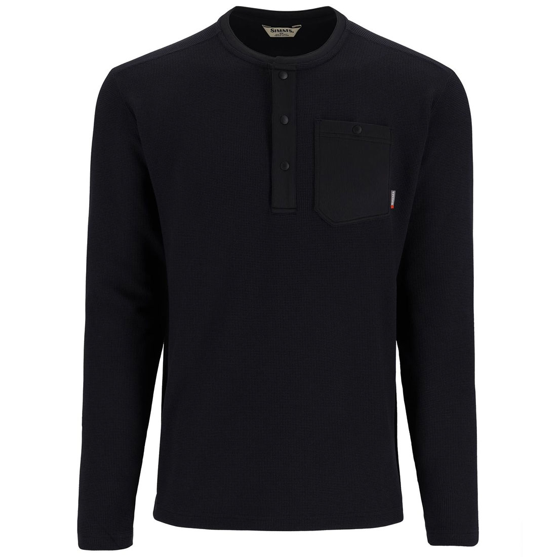 media/image/Simms_Highline_Henley_Shirt_black_1.jpg Simms Highline Henley Shirt black