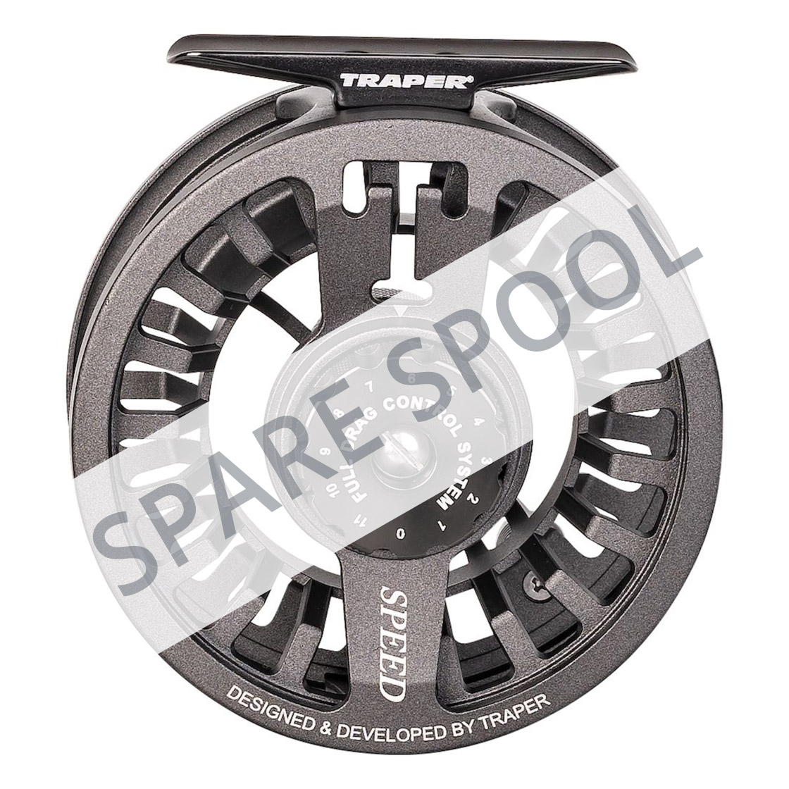 Traper Speed # 4 - 5 Spare Spool Gun Smoked