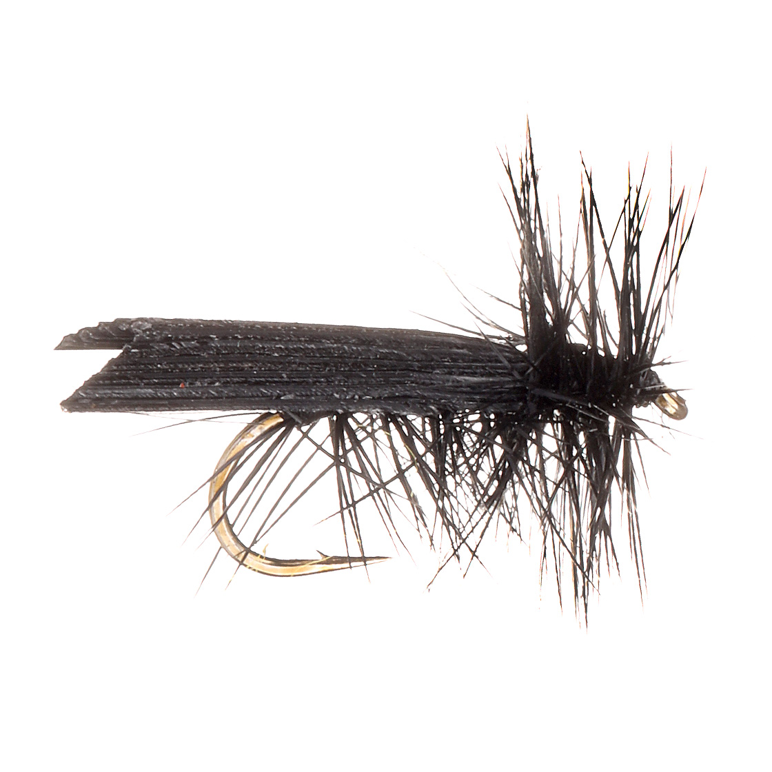P-29056_Fulling-Mill-Sedge-Black-Italy-10-Trockenfliege Fulling Mill Sedge Black Italy #10 Dry Fly