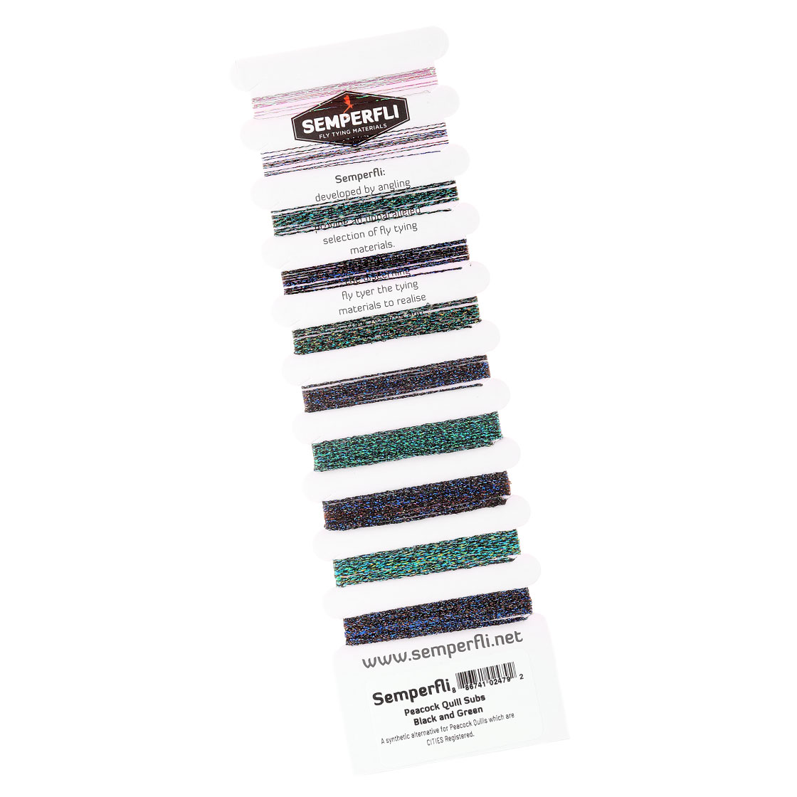 Semperfli Peacock Quill Subs Multicard