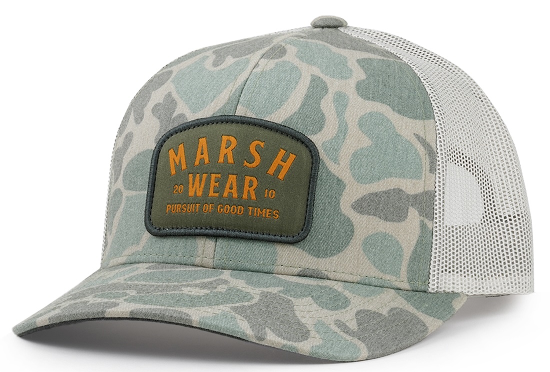 P-29373_Marsh_Wear_Alton_Camo_Kappe_Green_Mallard_ Marsh Wear Alton Camo Trucker Cap Green Mallard Camo