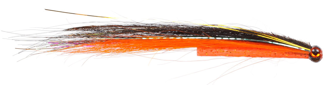 guideline_tubenfliege_hka_sunray_black_orange Guideline Tube Fly - HKA Sunray Black & Orange