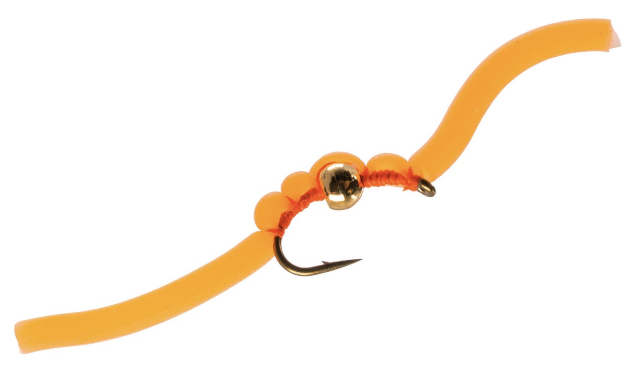 Umpqua Squirmy Wormie TB Flourescent Orange #12