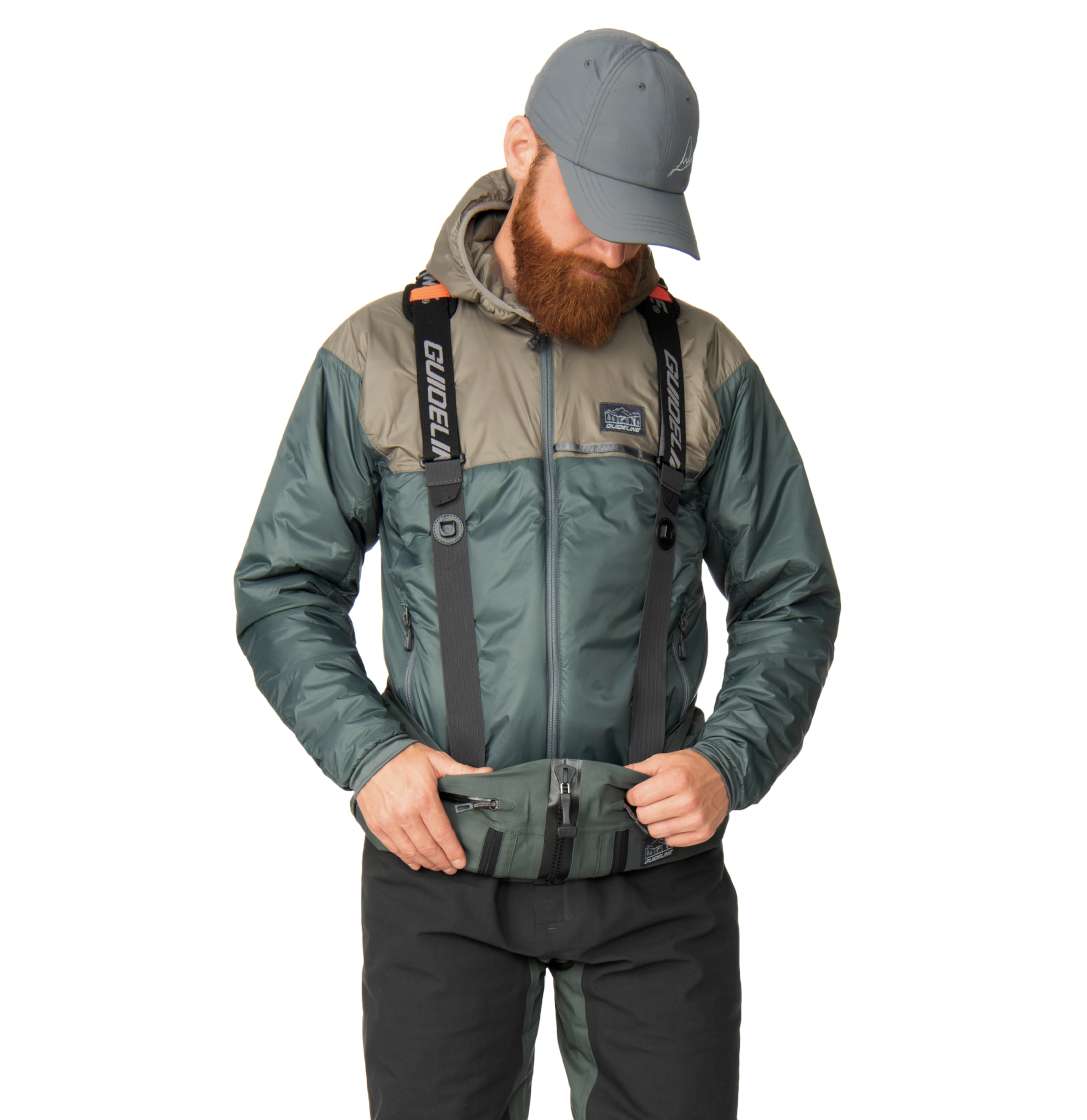 P-23751_Guideline_Alta_NGx_Sonic_Zip_Wathose_3 Model measures 184cm/78kg (6´1"/172lbs) and wears size Medium Long