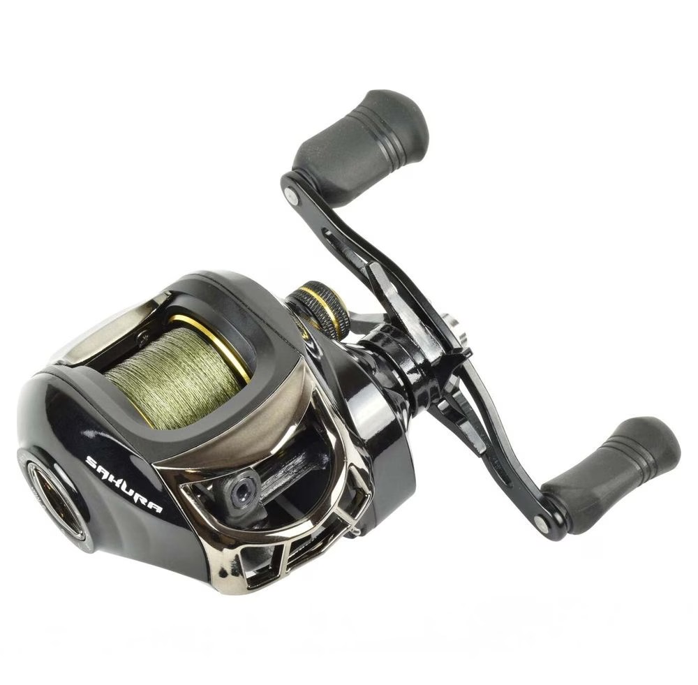 SAKURA ALENDO 201 4+1 baitcast reel with 0.22 mm braided line