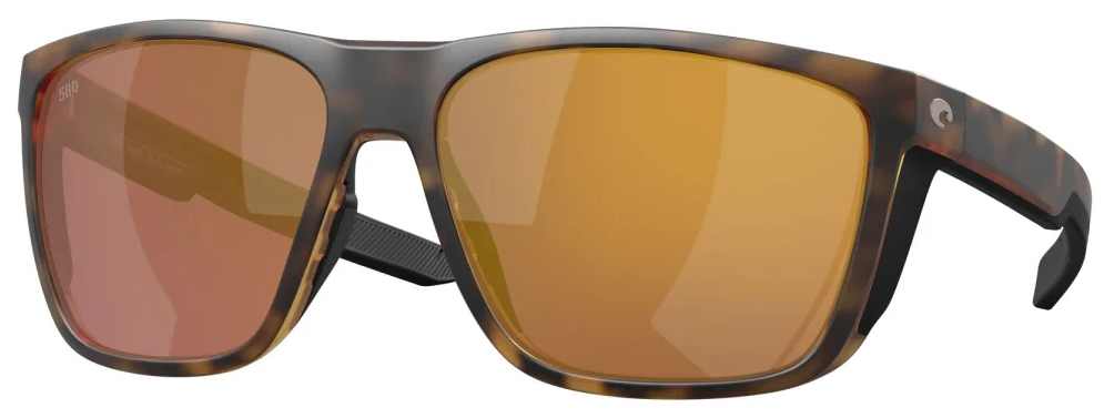 Costa Polarized Glasses Ferg XL Matte Tortoise (Gold Mirror 580G)